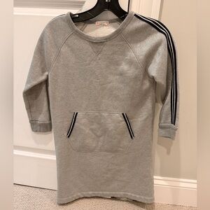 Crewcuts Gray Dress with Black Stripes